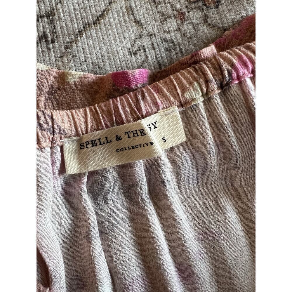 Spell and The Gypsy Collective Wild Bloom Strappy Maxi Dress in Blush Size S - Picture 4 of 9